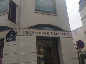  Do the people who named this shop know that "Princesse Tam Tam" is the name of one of Josephine Baker's three movies? I hear there's a swimming pool named after her in Paris, too (http://content.time.com/time/travel/cityguide/article/0,31489,1937013_1936990_1936854,00.html)--although as far as I know, she wasn't a swimmer, as well as a sign in the Montparnasse neighborhood designating an area as "Place Josephine Baker," making her the first African-American to earn this distinction. After death as in life, Madame Bakair, all but forgotten in the United States, continues to entrance the French.